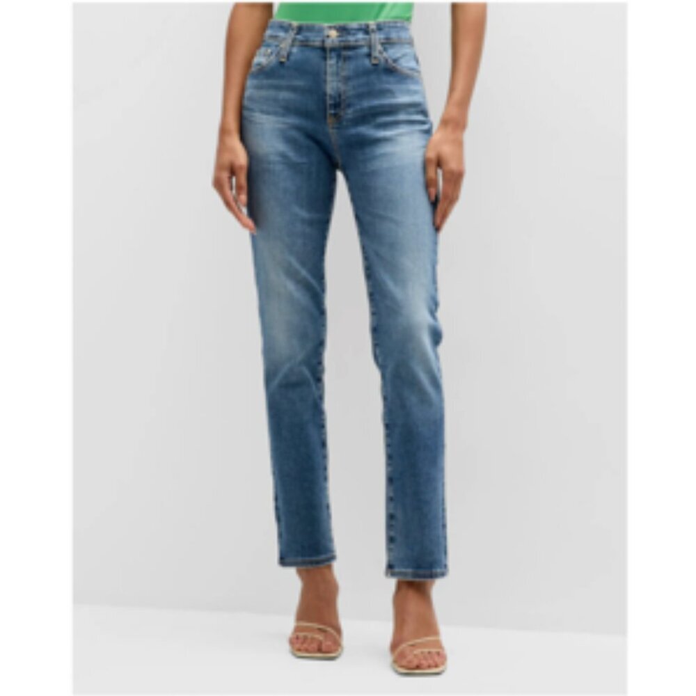 AG Adriano Goldschmied AG-ED Mari Crop High-Rise Slim Straight Jeans 28R